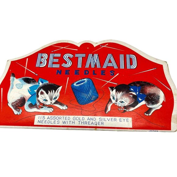 Sewing Needle Sets Vintage Best Maid, Finepoint, Advertising For Tombstones - Picture 3 of 16